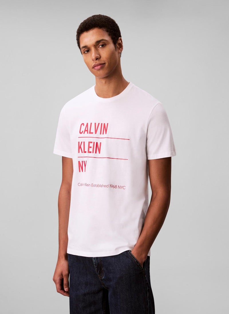 Calvin Klein Jeans 30S Graphic Crew Neck T-Shirt - Image 1
