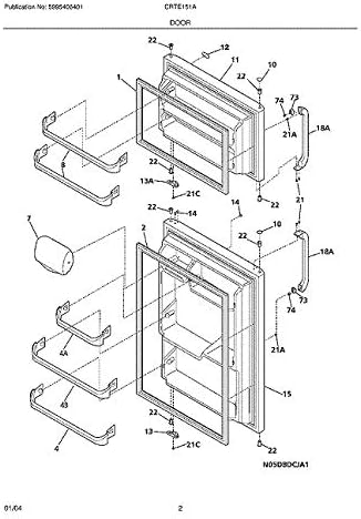 FRIGIDAIRE GENUINE Frigidaire 240535101 Door Rack - Image 2