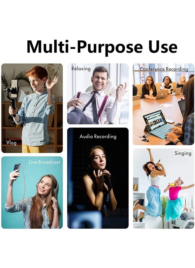 LENND - Mini Portable Vocal/Instrument Microphone For Mobile phone laptop Notebook Apple iPhone Sumsung Android With Holder Clip - Image 1
