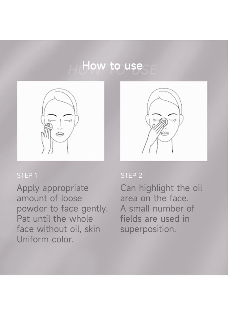 Y&D Loose Setting Powder with Mushroom Head Puff, Baking Face Makeup, Oil Control Soft Focus Effect Light Long Lasting Matte Finishing (02# Translucent) - Image 4