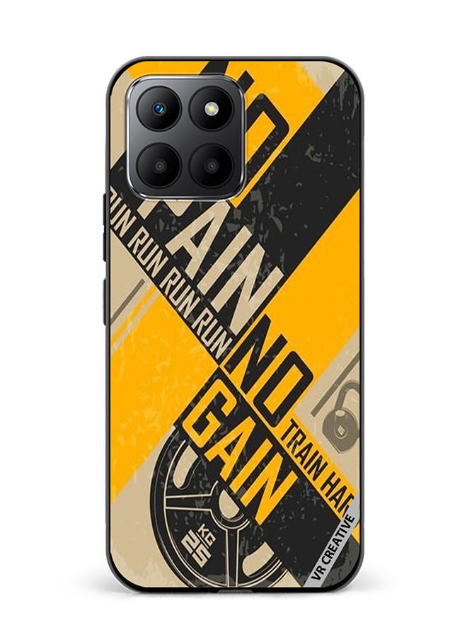 VR CREATIVE Protective Case Cover For Honor 70 Lite No Pain No Gain Design Multicolour - Image 1