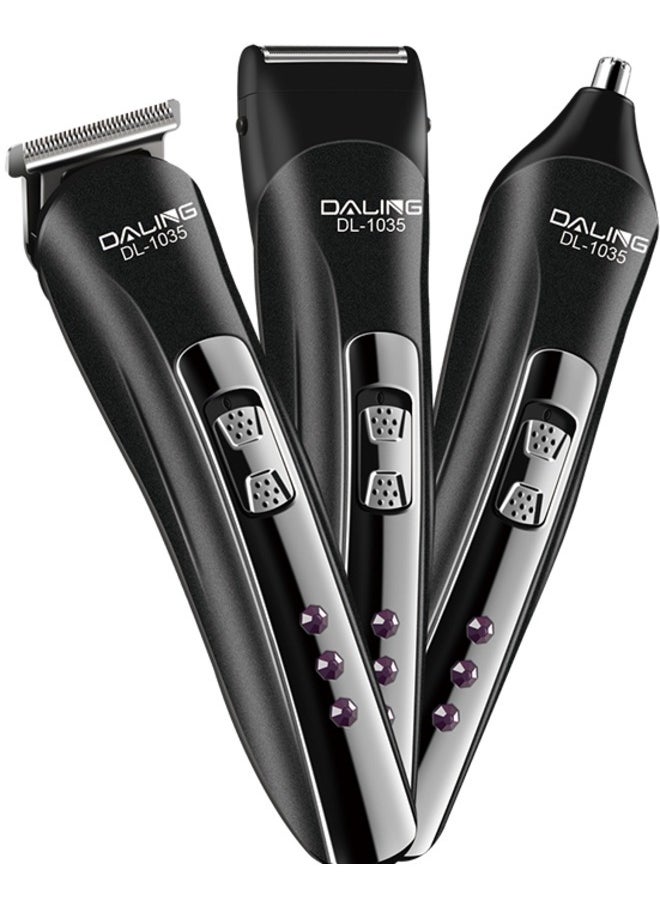 Daling DL-1035 3 in1 Electric Rechargeable Hair Trimmer Cordless Hair Cutting Nose Hair Shaver High Quality  - Image 1