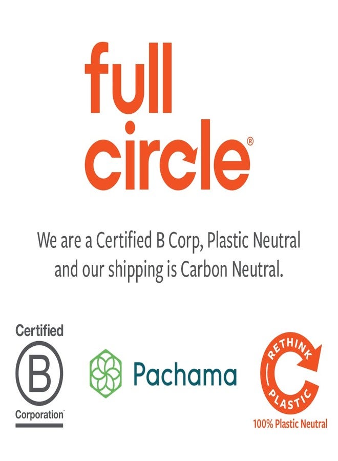 Full Circle Bubble Up - Bamboo Dish Brush - Ergonomic Palm Scrubber with Handle for Kitchen Cleaning, White, Pack of 1 - Image 5