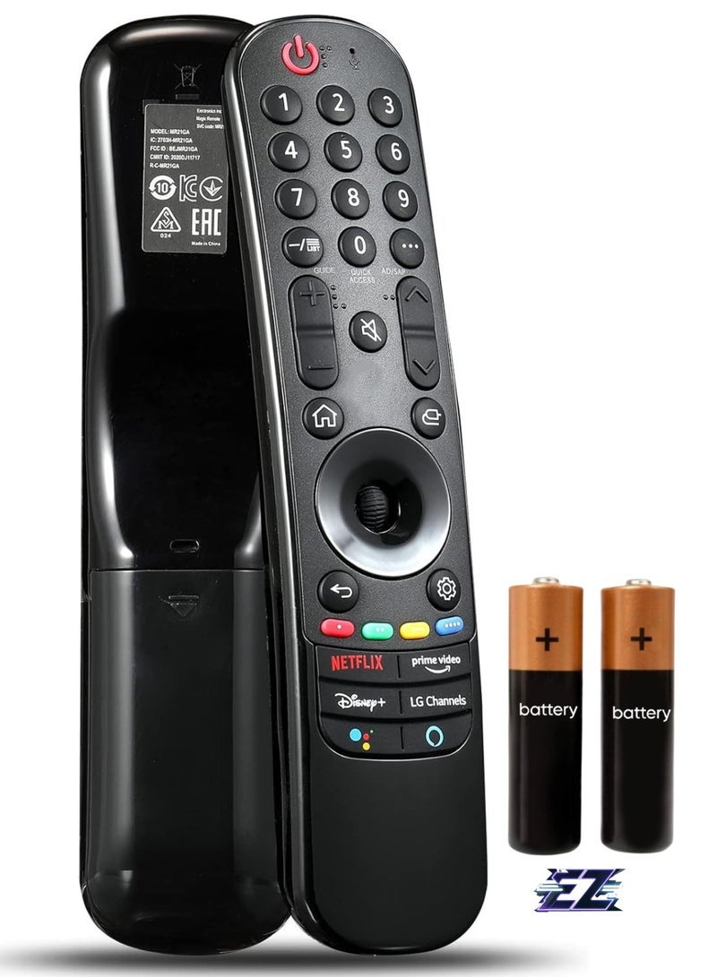 PopZa Magic Remote Control AN-MR21GA for LG TV Models (Without Voice Magic Pointer Function) with battery - Image 1