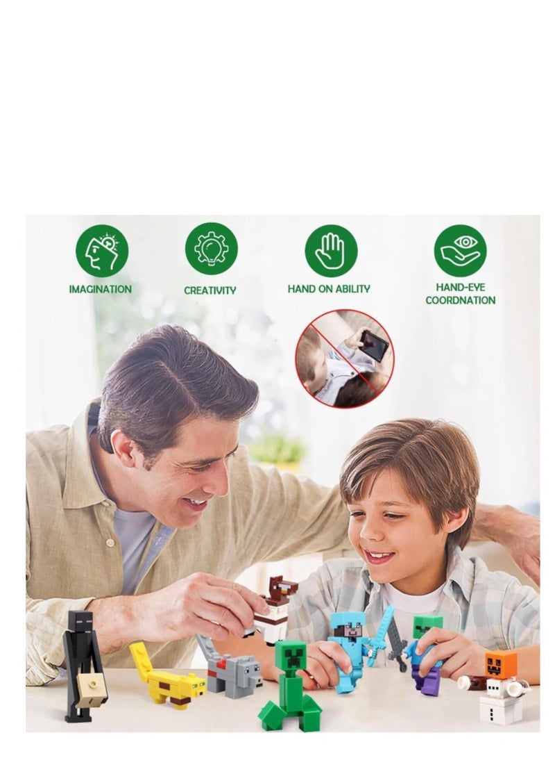 Y&D Action Figures  Toys to Create Explore and Survive  Authentic Pixelated Designs Collectible Gifts for Kids - Image 4