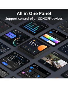 General Smart Home Control Panel, Integrate Zigbee Gateway with Home Security, with Power Consumption Statistics, Thermostat, Call Intercom, etc. Works with Alexa & Google Home, Black  - Image 2