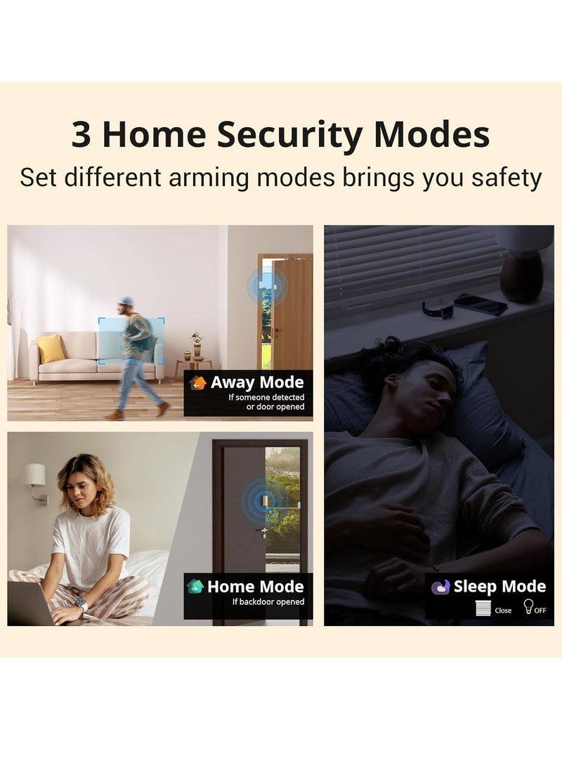 General - Smart Home Control Panel, Integrate Zigbee Gateway with Home Security, with Power Consumption Statistics, Thermostat, Call Intercom, etc. Works with Alexa & Google Home, Black - Image 1
