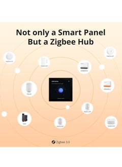 General Smart Home Control Panel, Integrate Zigbee Gateway with Home Security, with Power Consumption Statistics, Thermostat, Call Intercom, etc. Works with Alexa & Google Home, Black  - Image 5