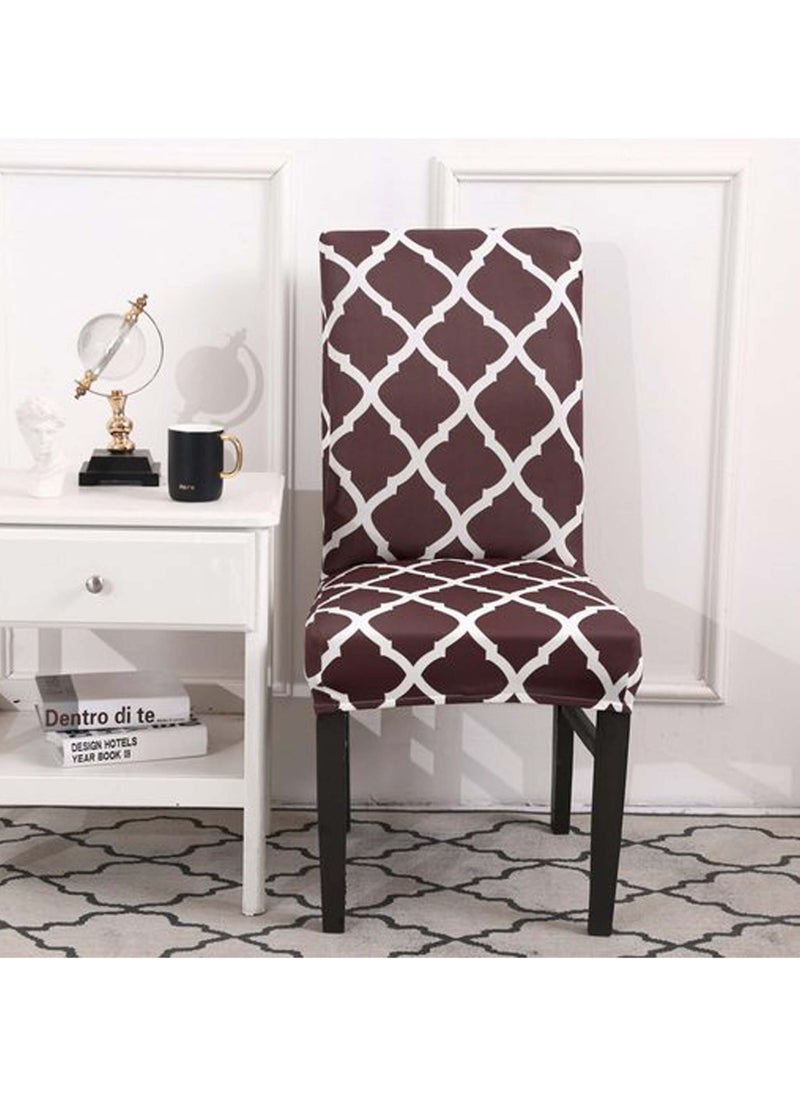6-Piece High Back Stretchable Chair Cover Brown/White ‎34.4x21.8x5.6cm - pzsku/ZED49BDFFCD9A7B7159ECZ/45/_/1714188512/80a1a2ef-6ebb-41df-bb7b-abeb6d28150d