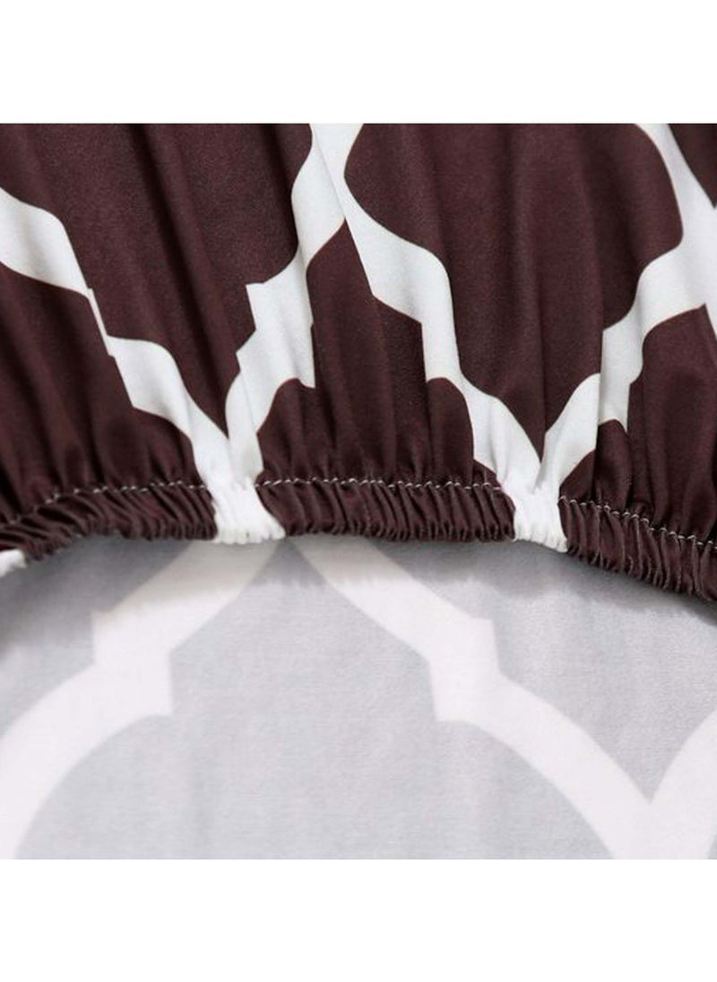 6-Piece High Back Stretchable Chair Cover Brown/White ‎34.4x21.8x5.6cm - pzsku/ZED49BDFFCD9A7B7159ECZ/45/_/1714188553/6ba48a24-6e52-4588-9b65-a68e8c186603