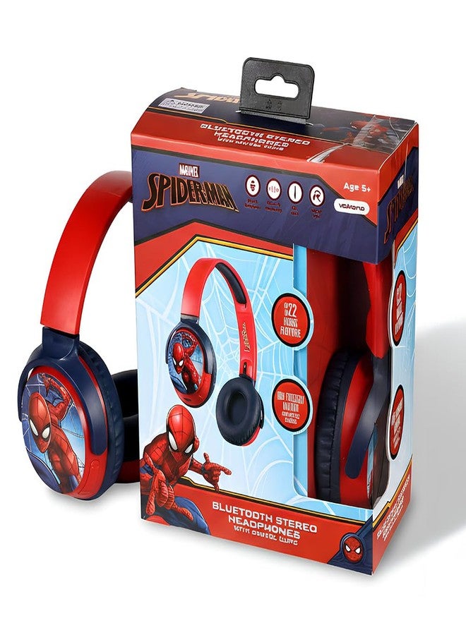 Volkano Marvel Spider-Man Kids Bluetooth Stereo Headphones with Built-in Microphone |Swivel & Foldable Cups |Kids Safe 85dB Volume |Soft Padded Earcups Aux Input |22H Playtime|Voice Assistant|Perfect for Boys - Image 2