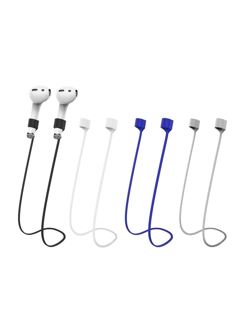SYOSI Magnetic Super Lightweight Colorful Soft Silicone Anti Lost Straps for Apple AirPods 30In - Image 1