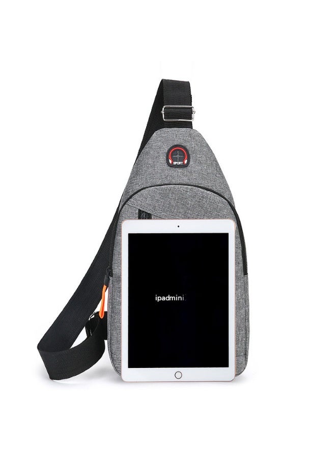 Weixer Men's and Women's Anti-Theft Crossbody Canvas Shoulder Bag, Sports Crossbody Anti-Theft Shoulder Bag, Waterproof Chest Bag Motorcycle Bag Crossbody Bag Shoulder Bag Backpack With Adjustable Shoulder Strap 30*6*17cm - Image 4