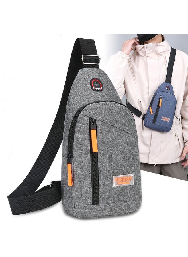 Weixer Men's and Women's Anti-Theft Crossbody Canvas Shoulder Bag, Sports Crossbody Anti-Theft Shoulder Bag, Waterproof Chest Bag Motorcycle Bag Crossbody Bag Shoulder Bag Backpack With Adjustable Shoulder Strap 30*6*17cm - Image 2