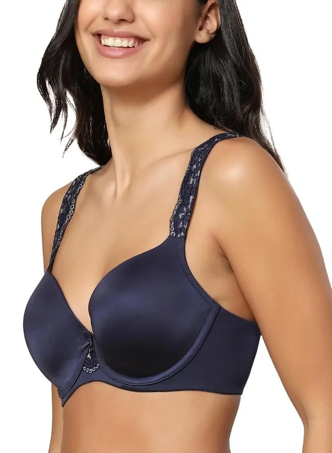 Triumph Triumph Women's Polyamide Wired Casual T-Shirt Bra (122I558_Blue)