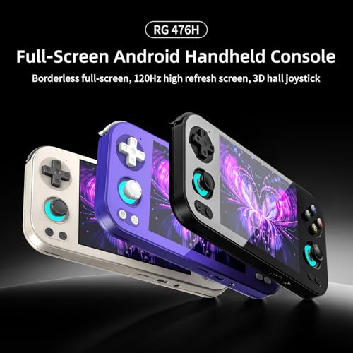 GiipGoop RG 476H Retro Handheld Game Console RG 476H Retro Game Console 47 inch IPS MultiTouch Screen Android 13 Unisoc T820 Processor RG476H Support 1080p DP Output WiFi Bluetooth Gray - Image 5