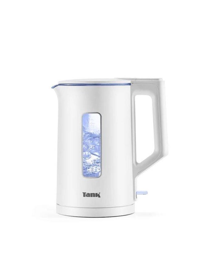 TANK Safe Touch Glass Kettle 1.5L 1500W DG-2338/Silver Frame - Image 1