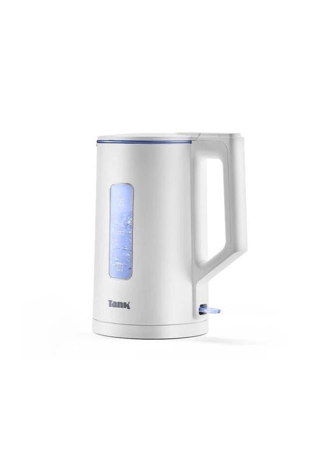 TANK Safe Touch Glass Kettle 1.5L 1500W DG-2338/Silver Frame - Image 2