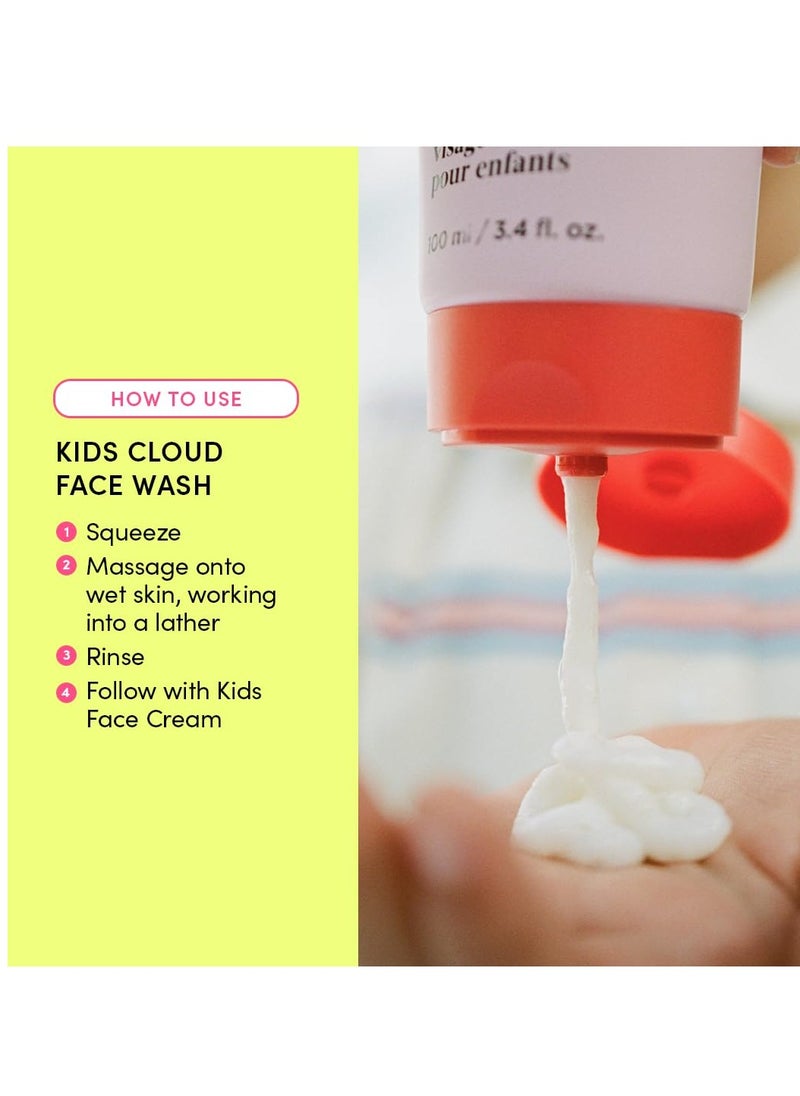 Evereden - Evereden Kids Cloud Face Wash: Tropical Sorbet, 3.4 fl oz | Creamy & Fun Skin Care for Kids | Easy-to-Use Kids Face Wash | Non-toxic Kids Skin Care for Sensitive Skin - Image 1