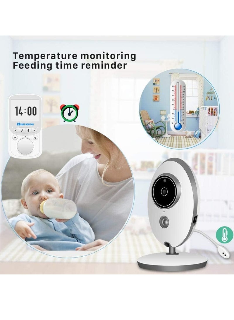Gonice - 2.4 inch VB605 Baby Monitor with Two-Way Audio Smart Night Vision Baby Camera with Temperature Mointoring & Feeding Time Reminder - Image 1