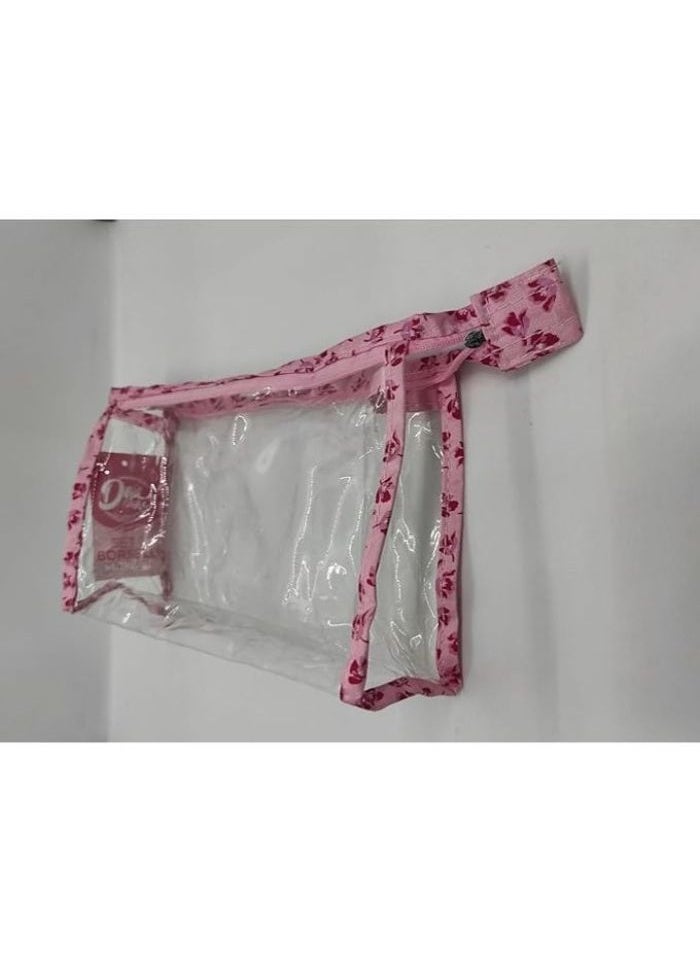 Generic - Portable Cosmetic Bags of 3 Different Sizes for Makeup and Toiletry for Travel or Daily Use, Pencil Case (Set of 3 Pieces)(Pink)) - Image 1