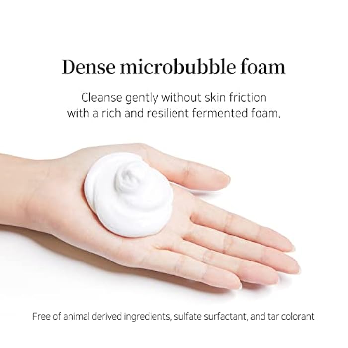 ETUDE PPOYAN Cleansing Foam, Grain Fermentation Complex Rice + Barley + Soybean, Face Wash for Sensitive Skin, Gentle & Nourishing Formula, Microbubble Foam, Korean Skin Care, Beauty (5.07 Fl Oz) - Image 5