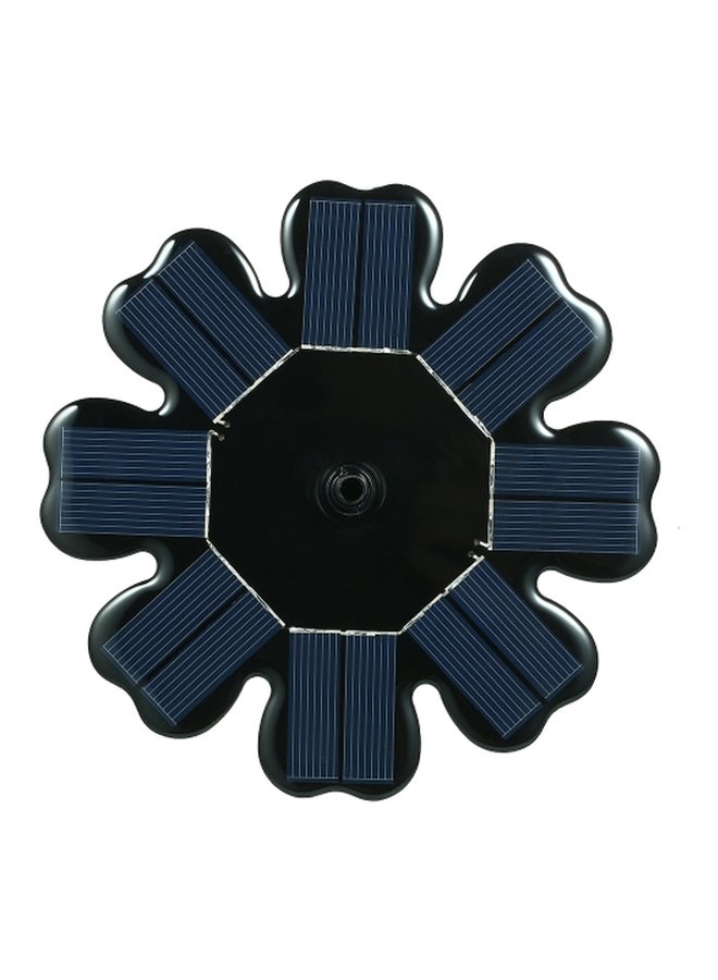 مجموعة نافورة مع لوحة شمسية أسود 16x16x3سم - Image 1