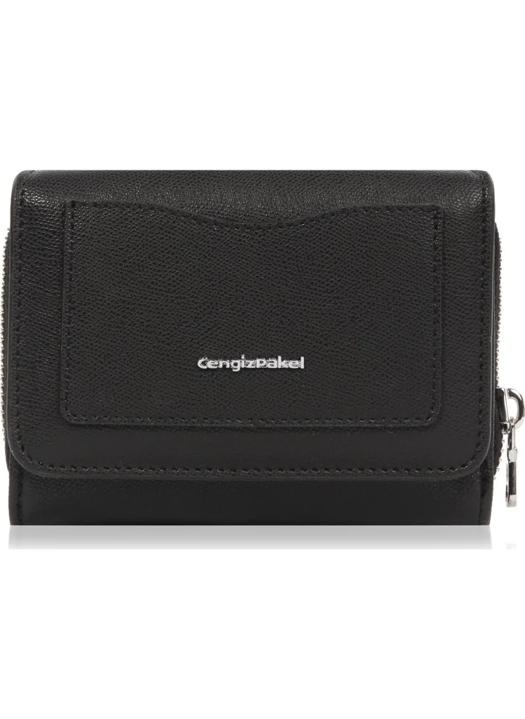 Cengiz Pakel Mentor Women's Wallet-Portfolio 65239MN-Black