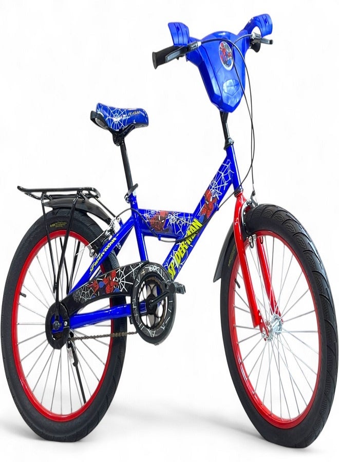 Flash Kids Bike for Boys with Sounds and Lights, Blue, Size 20, Ages 8 to 12 - Official Agent in Egypt for GTG TOYS - Image 3