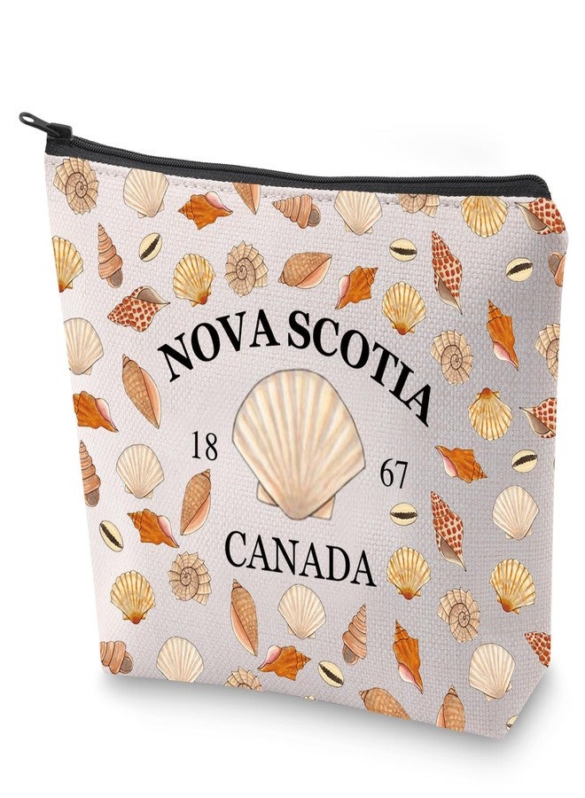 BLUPARK East Coast Cosmetic Bag Souvenir Gift Nova Scotia 1867 Canada Travel Makeup Bag Gift For Travellers (NOVA SCOTIA) - Image 1