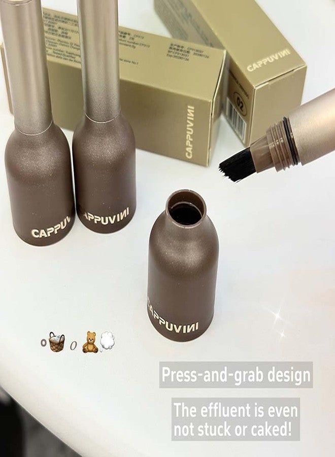 Cappuvini Solids Fluffy Hairline Liquid | Natural Baby Hair Effect | Covers Visible Scalp & Creates Fuller Hairline | Waterproof & Sweat-Resistant | Precision Brush for Root Coverage | Shades Dark Black & Brown | Perfect for Thinning Hair Sparse Hairline & Visible Part Lines (02#Brown, 2g) - Image 5
