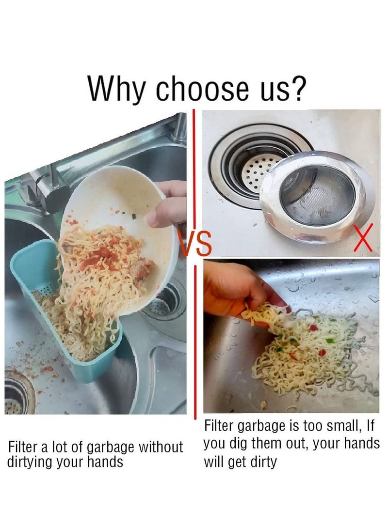KASTWAVE Sink Drain Strainer Basket Kitchen Sink Food Catcher Garbage Waste Strainer Corner Sink Basket Filter - Image 2