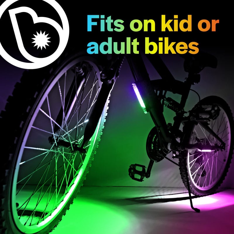 Brightz GoBrightz LED Bike Frame Light, Color Changing - Cool Underglow Bike Light for Riding at Night Bicycle Scooter Stroller Stocking Stuffers for Boys Girls Teens Ages 6 7 8 9 10 - Image 3