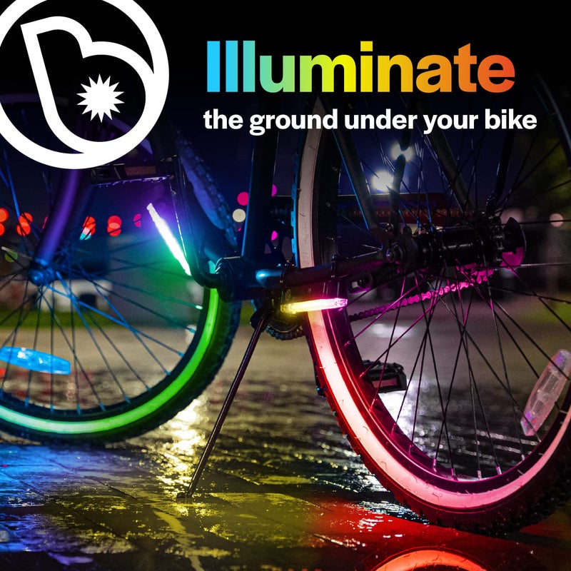 Brightz GoBrightz LED Bike Frame Light, Color Changing - Cool Underglow Bike Light for Riding at Night Bicycle Scooter Stroller Stocking Stuffers for Boys Girls Teens Ages 6 7 8 9 10 - Image 2