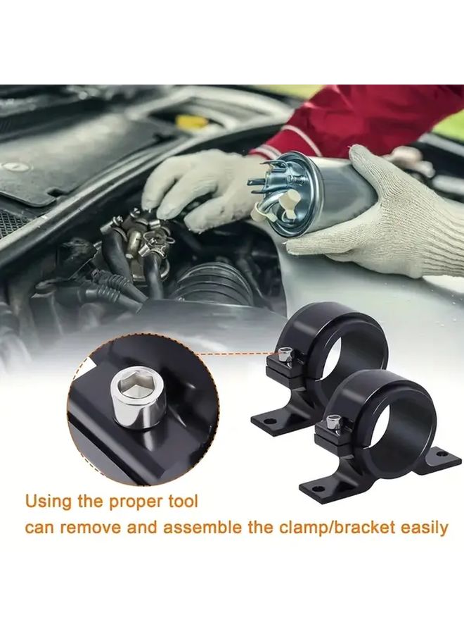 58mm Black Aluminum Oil Filter Pump Quick Install Adapter With Mounting Bracket - Image 4