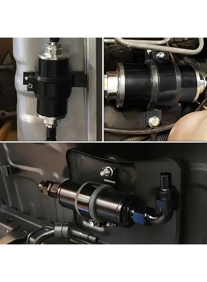 58mm Black Aluminum Oil Filter Pump Quick Install Adapter With Mounting Bracket - Image 3