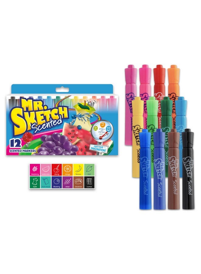 Mr. Sketch Washable Scented Watercolor Markers, Chisel-Tip, Set of 192, Assorted Colors (1924063) - Image 1