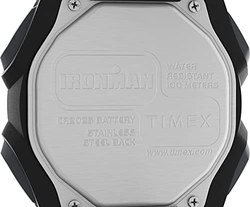 Timex Men's Ironman Triathlon Classic 30 Oversized 45mm Watch – Black Case Negative Display with Black Resin Strap - Image 3
