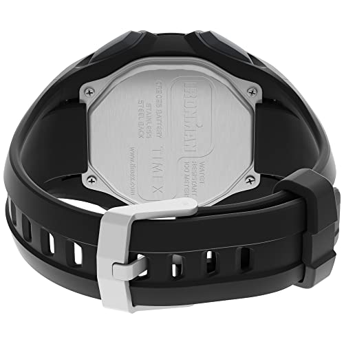 Timex Men's Ironman Triathlon Classic 30 Oversized 45mm Watch – Black Case Negative Display with Black Resin Strap - Image 2