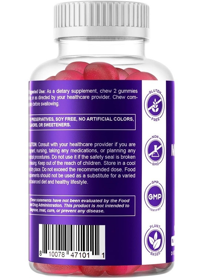 Vitamatic Melatonin 20mg Gummies for Adults, 30 Servings - 60 Vegetarian Gummies - Non-Habit Forming Supplement (60 Gummies (Pack of 1)) - Image 3