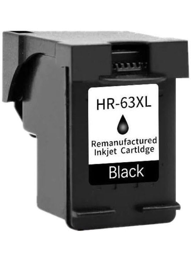 خرطوشة حبر أسود متوافقة 63XL لطابعات HP OfficeJet 3830 3831 3832 3833 3834 4650 4652 - Image 1