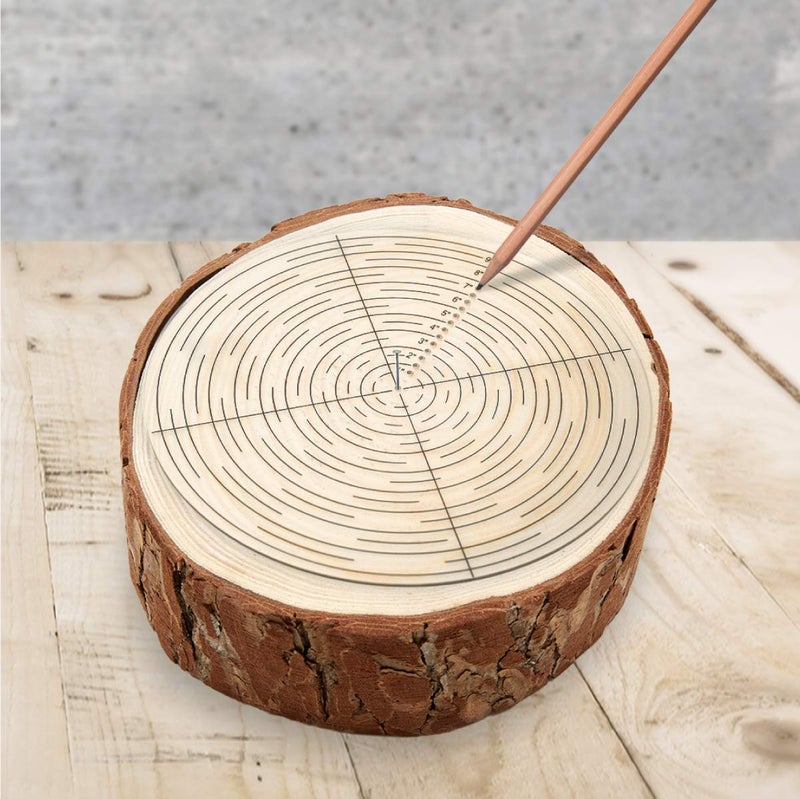 POWERTEC 10" Round Center Finder Tool Compass Acrylic for Irregular Shapes, Drawing Circles on Wood, Poster Board, Plastic, Measuring Tools for Wood Lathe, Woodworking, Carpenter (71421) - Image 5