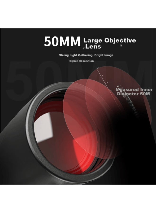 Leaysoo Leilong Hunter Shadow 12x50 High-power Hd Large Eyepiece Nitrogen-filled Waterproof Low-light Night Vision Professional Binoculars With Smartphone Adapter - Image 3