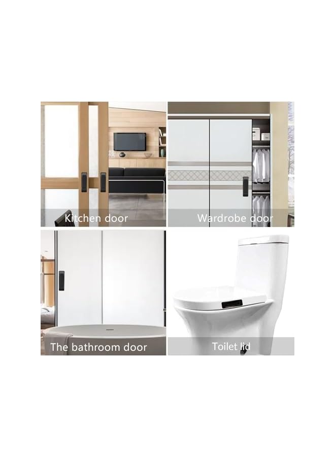 The Bros 4 عبوة مساعد مقبض الدرج ذاتية اللصق، مساعد دفع وسحب بلاستيكي ذاتي اللصق، مقابض خزانة لاصقة، مساعد انزلاق دفع وسحب، مقابض لاصقة متعددة الاستخدامات للأبواب والنوافذ وخزائن الملابس وأدراج الخزائن - Image 3