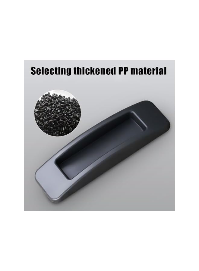 The Bros 4 عبوة مساعد مقبض الدرج ذاتية اللصق، مساعد دفع وسحب بلاستيكي ذاتي اللصق، مقابض خزانة لاصقة، مساعد انزلاق دفع وسحب، مقابض لاصقة متعددة الاستخدامات للأبواب والنوافذ وخزائن الملابس وأدراج الخزائن - Image 4