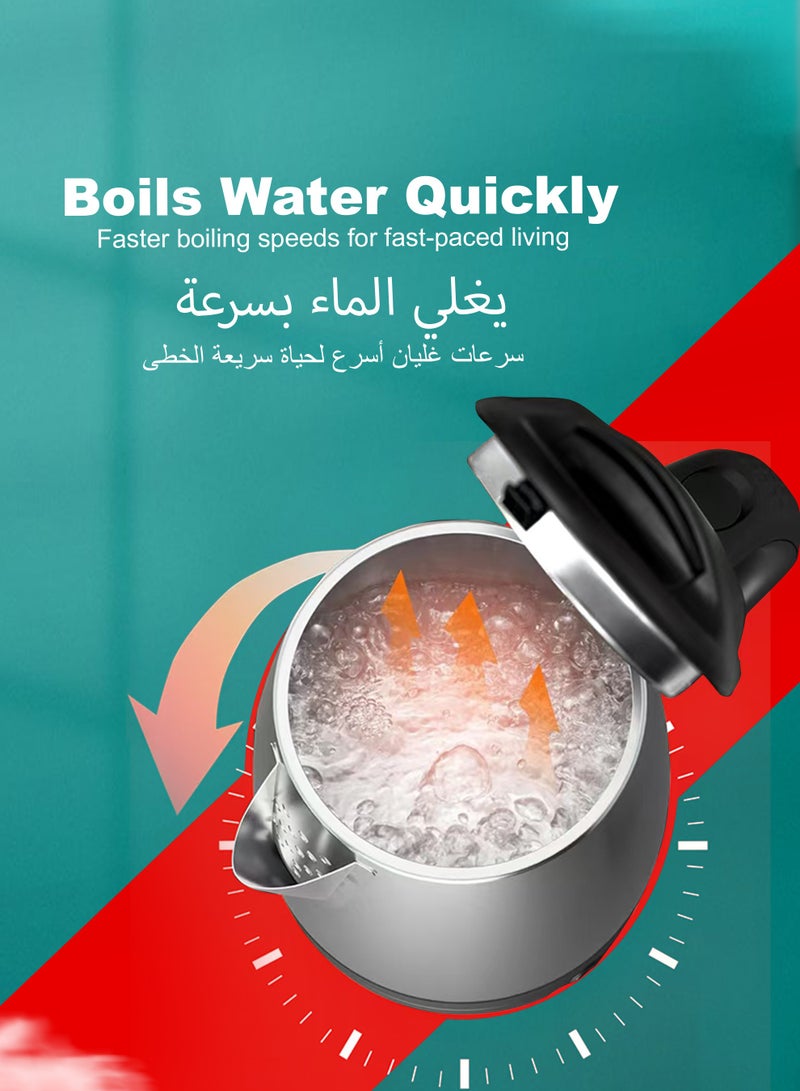 Stargold Electric Kettle, 1.5L Capacity, 1500W, Quick Boil, Stainless Steel Design Efficient And Durable For Everyday Use - Image 3