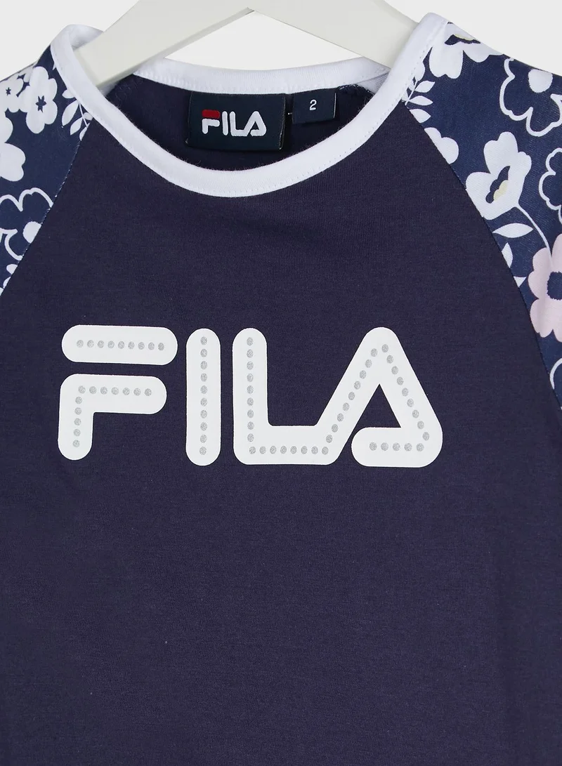 FILA Kids Huda Colour Block T-Shirt