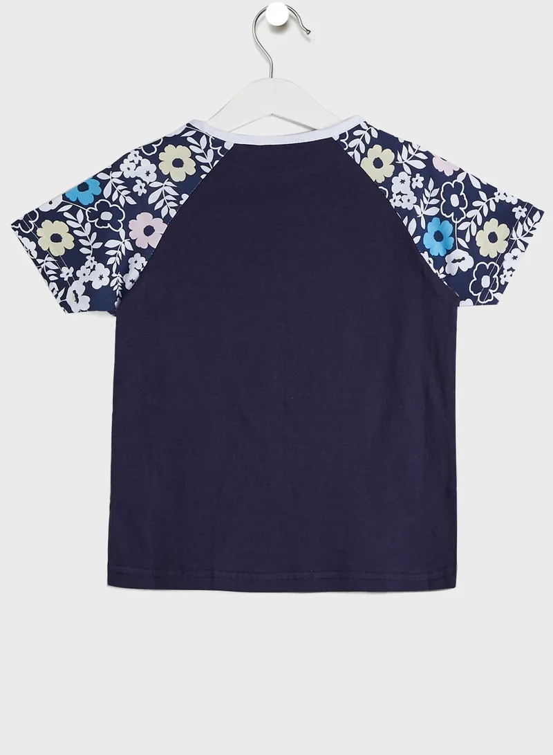 FILA Kids Huda Colour Block T-Shirt