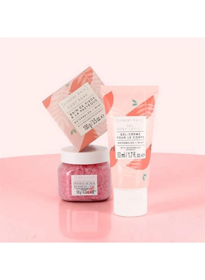Sunday Rain Relax + Unwind Gift Set Watermelon + Mint [3 pieces Set] - Image 3