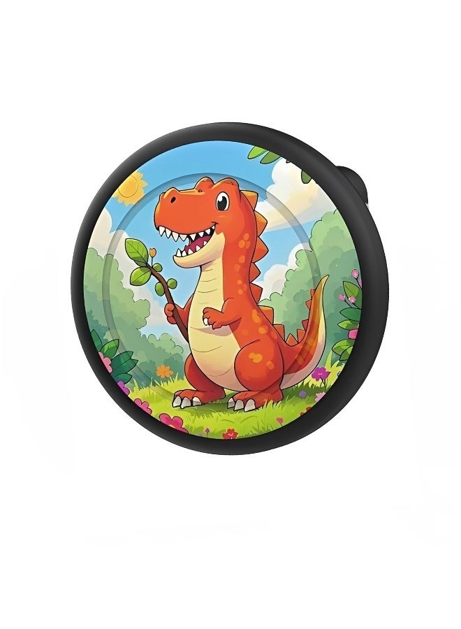 2 Pack Cute Cartoon Silicone AirTag Holder with Safety Hidden Brooch Pins Discreet Anti-Lost AirTag Case for Kids Clothing Backpack Luggage Pet Collar Signal Unobstructed Child Location Tracker Cover (AirTag Not Included) - Image 5